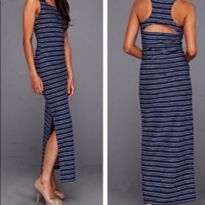 Jack by bb Dakota maxi dress M navy stripes